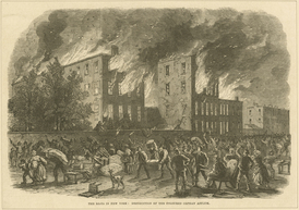  The riots in New York: destruction of the Colored Orphan Asylum